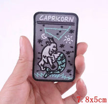 Load image into Gallery viewer, Zodiac CAPRICORN Iron on Patch,Sew On, Embroidered Patches