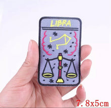 Load image into Gallery viewer, Zodiac LIBRA Iron on Patch,Sew On, Embroidered Patches