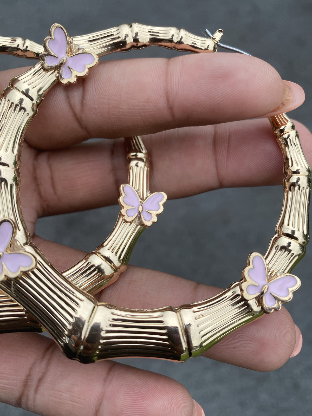 SuperFlyy Butterfly Bamboo Statement Earrings