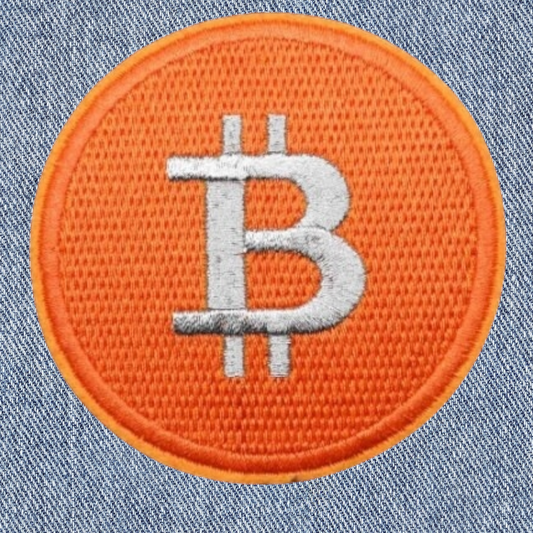 Bitcoin, Iron on Patch,Sew On, Embroidered Patches
