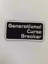 Load image into Gallery viewer, Generational Curse Breaker, Iron on Patch, Sew On, Embroidered Patches
