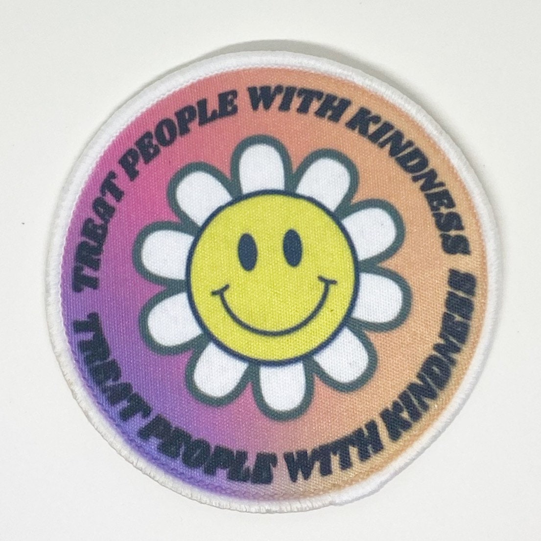 Treat People With Kindness, Iron on Patch,Sew On, Embroidered Patches, Sublimation Patch, For Her