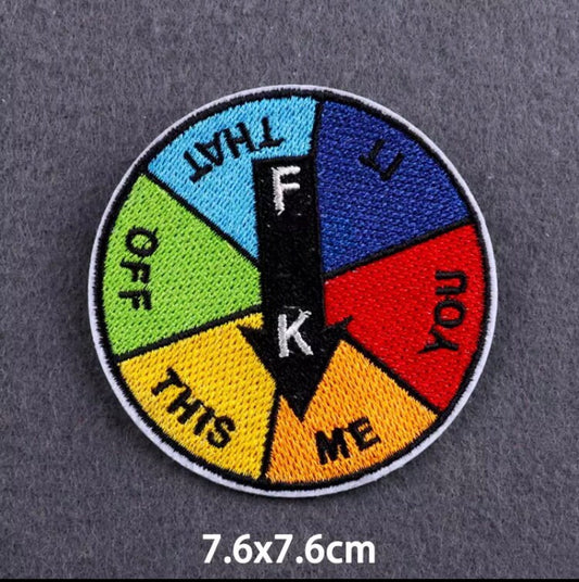 FCK You and Them, Iron on Patch,Sew On, Embroidered Patches