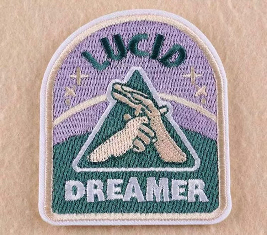 Lucid Dreamer,Iron on Patch,Sew On, Embroidered Patches