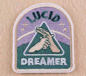 Lucid Dreamer,Iron on Patch,Sew On, Embroidered Patches