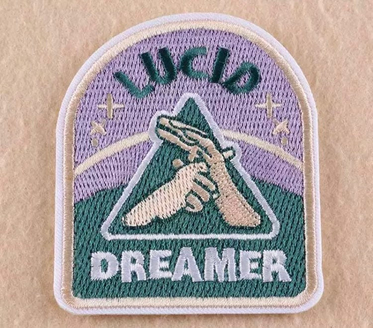 Lucid Dreamer,Iron on Patch,Sew On, Embroidered Patches