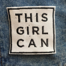 Load image into Gallery viewer, This Girl Can, Iron on Patch, Sew On, Embroidered Patches
