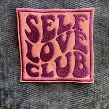 Load image into Gallery viewer, Self Love Club, Iron on Patch, Sew On, Embroidered Patches
