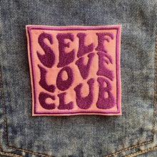 Load image into Gallery viewer, Self Love Club, Iron on Patch, Sew On, Embroidered Patches
