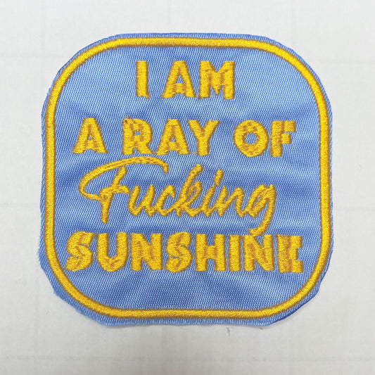 I’m a Ray of sunshine,Iron on Patch,Sew On, Embroidered Patches