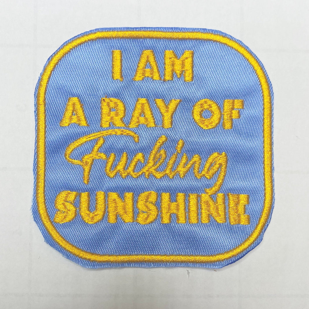 I’m a Ray of sunshine,Iron on Patch,Sew On, Embroidered Patches