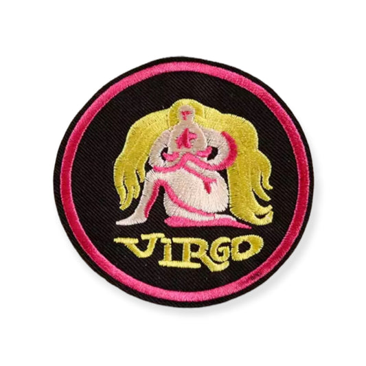 Zodiac VIRGO Iron on Patch,Sew On, Embroidered Patches