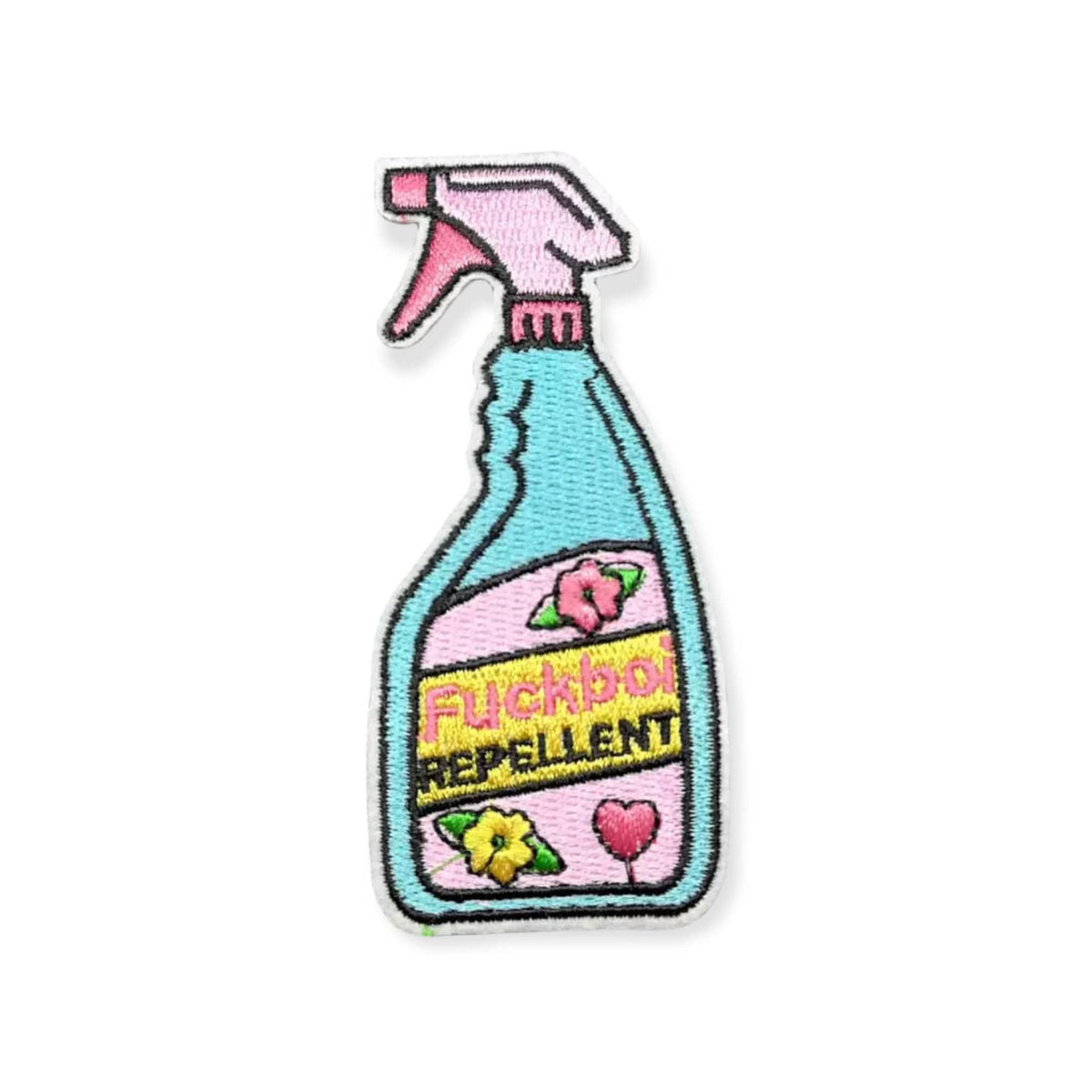 Fckboi Repellent, Iron on Patch,Sew On, Embroidered Patch