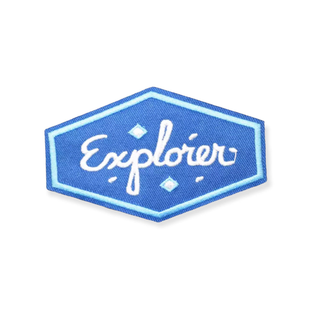 Explorer, Iron Patch, Sew On, Embroidered Patch