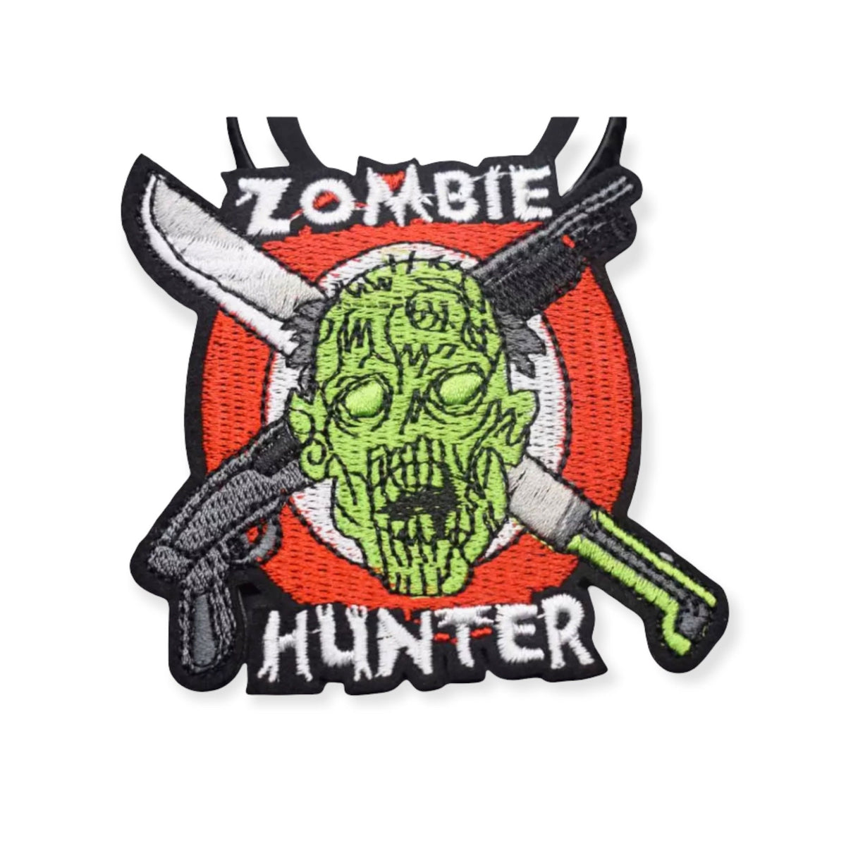 Zombie Hunter, Iron on Patch,Sew On, Embroidered Patches