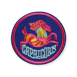 Zodiac CAPRICORN Iron on Patch,Sew On, Embroidered Patches
