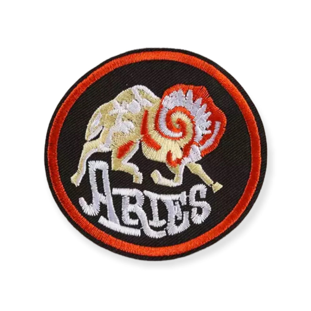 Zodiac ARIES Iron on Patch,Sew On, Embroidered Patches