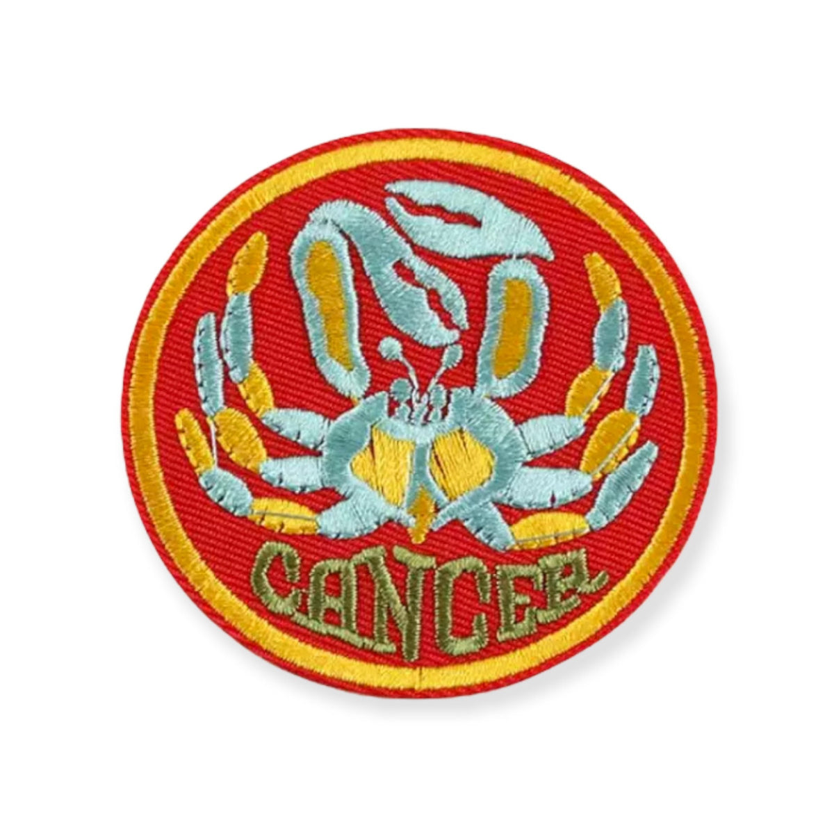 Zodiac CANCER Iron on Patch,Sew On, Embroidered Patches