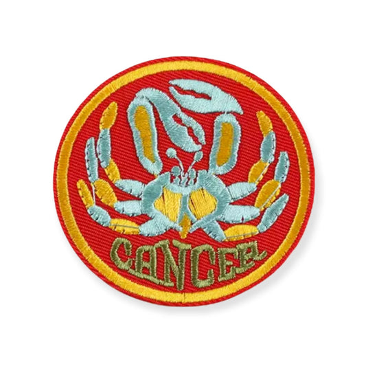 Zodiac CANCER Iron on Patch,Sew On, Embroidered Patches