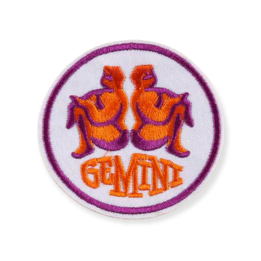 Zodiac Gemini Iron on Patch,Sew On, Embroidered Patches