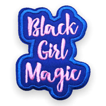 Load image into Gallery viewer, Black Girl Magic Purple, Iron on Patch,Sew On, Embroidered Patches
