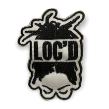 Load image into Gallery viewer, Loc&#39;d Iron on Patch, Locs, Loc Lover, Naturalista, Sew On, Embroidered Patches
