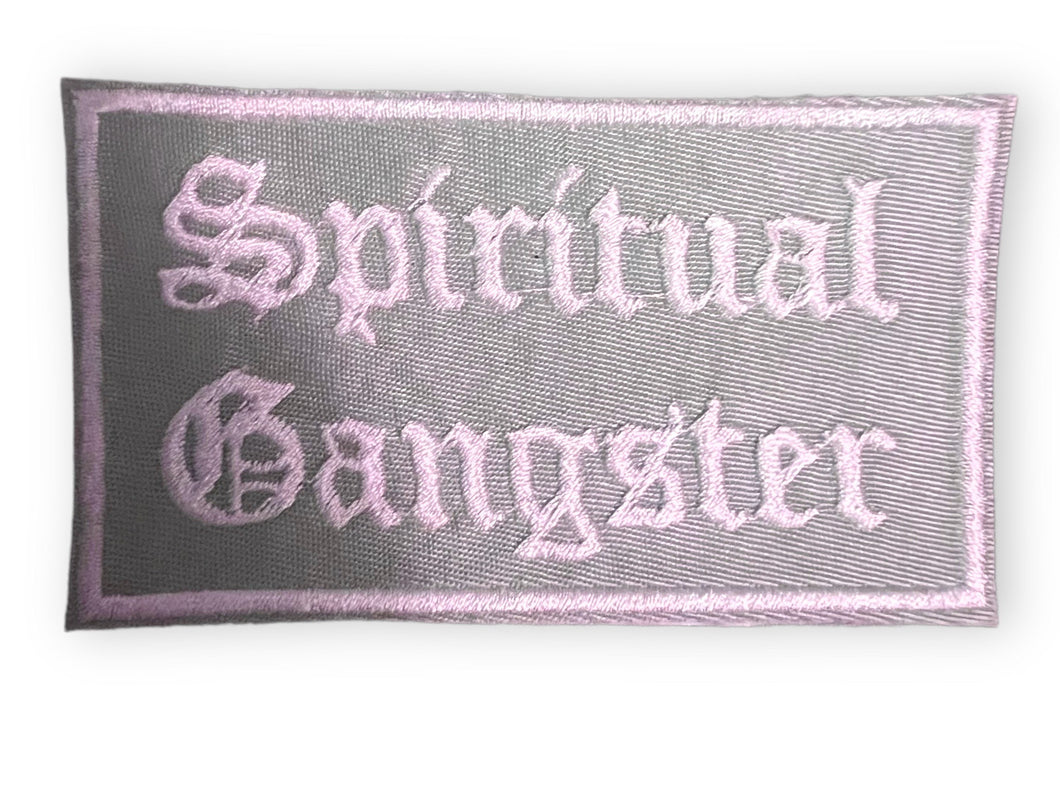 Spiritual Gangster, Iron on Patch,Sew On, Embroidered Patches