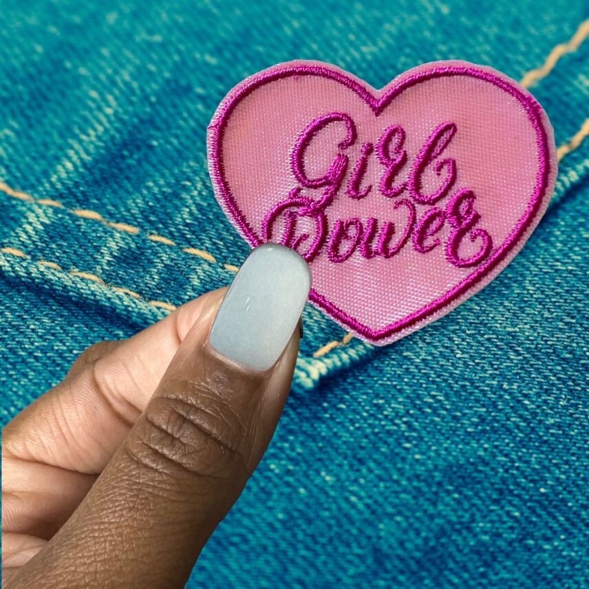 Girl Power Iron on Patch,Sew On, Embroidered Patches