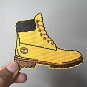 Timberland Boot, Constructs, Best of the 90s, Juice- Iron on Patch,Sew On, Embroidered Patches