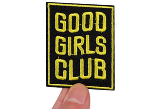 Good Girls Club Iron On Patch | Sew on Embroidered Patches | Aesthetic Patch for decorating | Fun Patch Badge for Crafting
