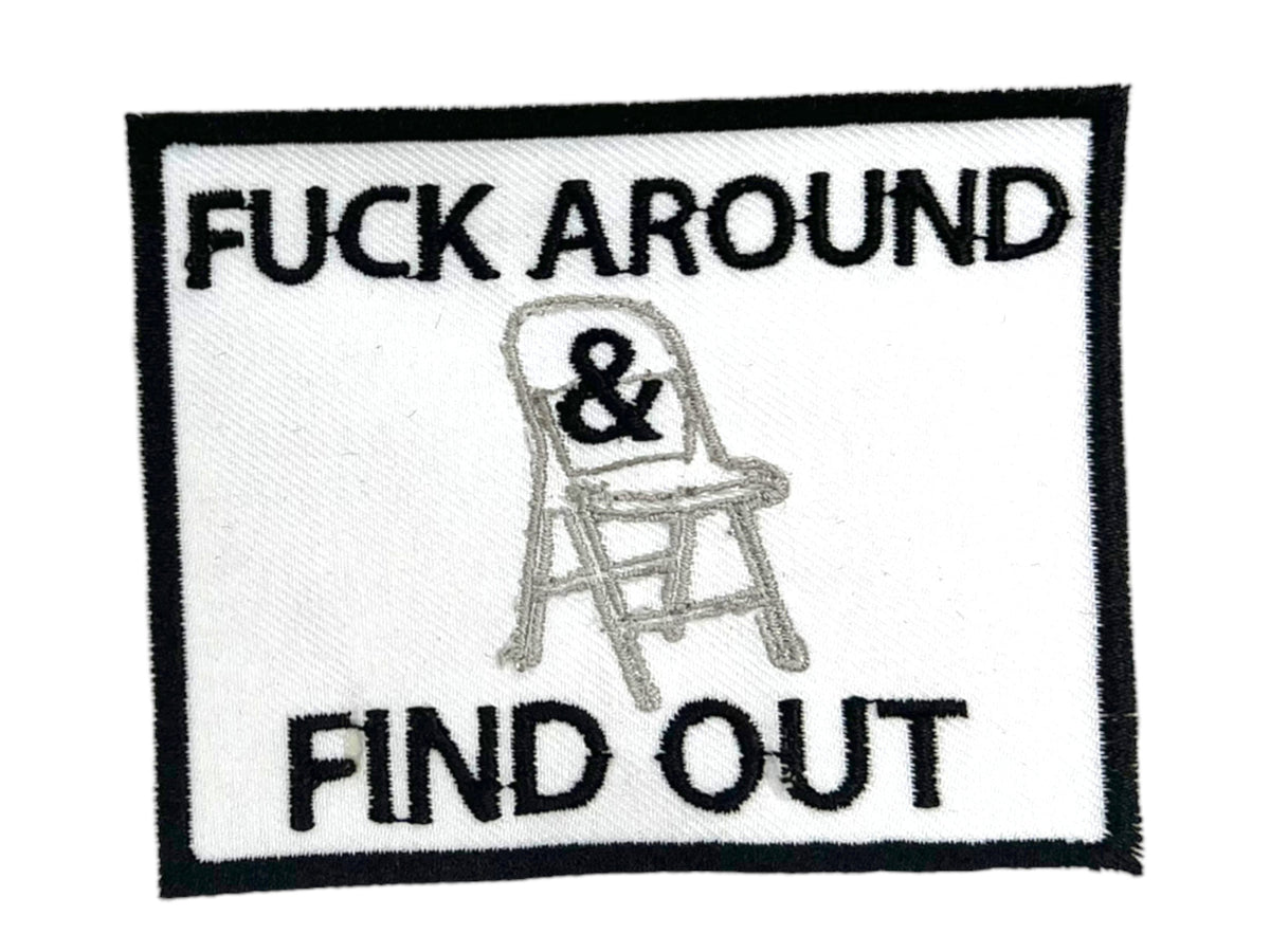 FAAFU, Iron on patch, Sew On, Embroidered Patches