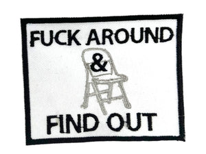 FAAFU, Iron on patch, Sew On, Embroidered Patches