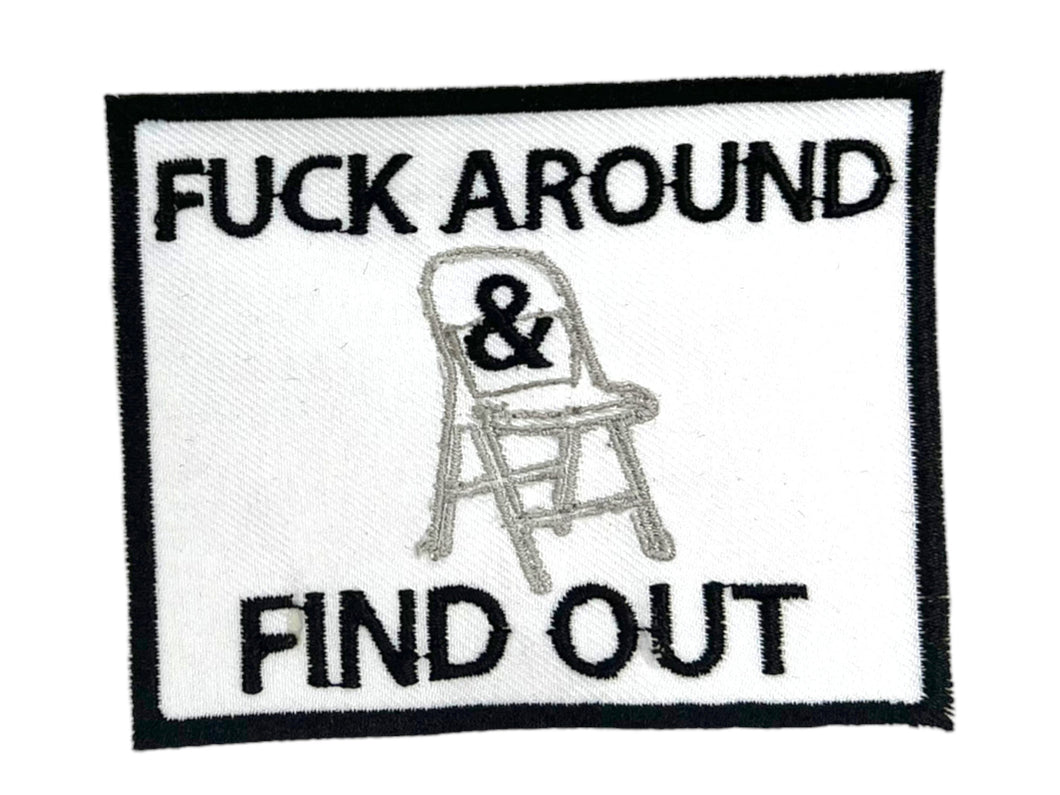 FAAFU, Iron on patch, Sew On, Embroidered Patches