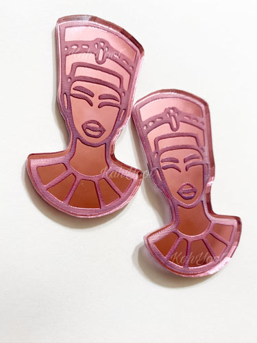 Acrylic Nefertiti Earrings