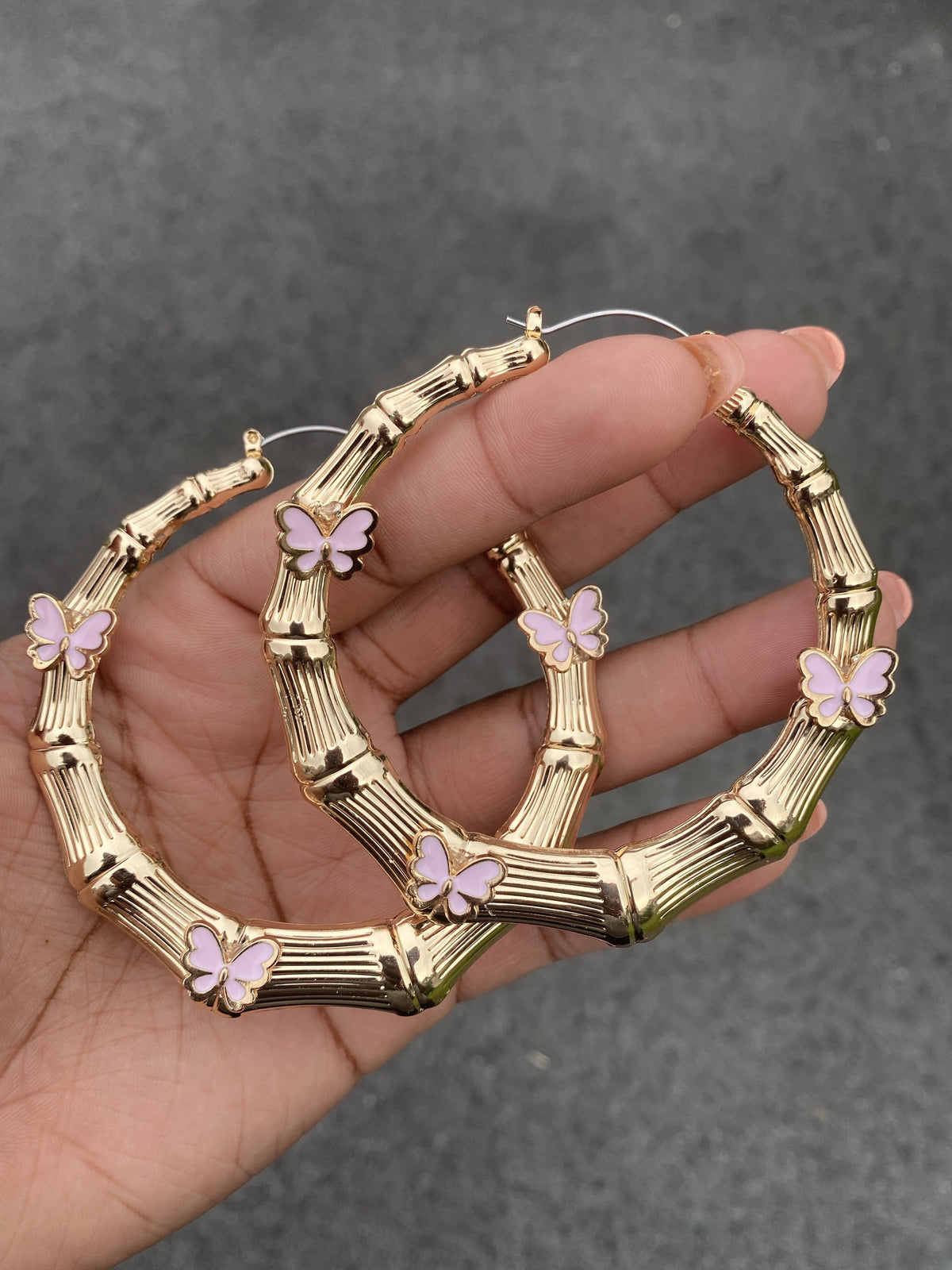 SuperFlyy Butterfly Bamboo Statement Earrings