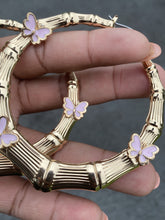 Load image into Gallery viewer, SuperFlyy Butterfly Bamboo Statement Earrings
