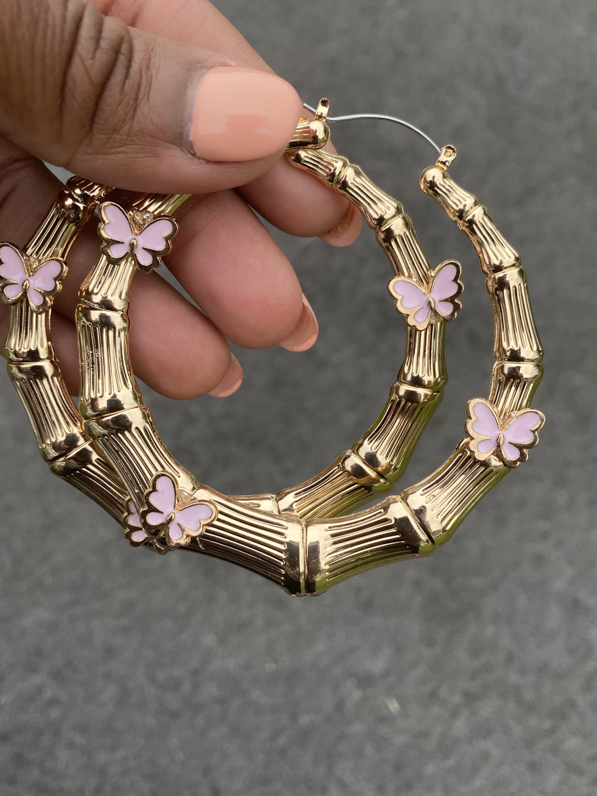 SuperFlyy Butterfly Bamboo Statement Earrings