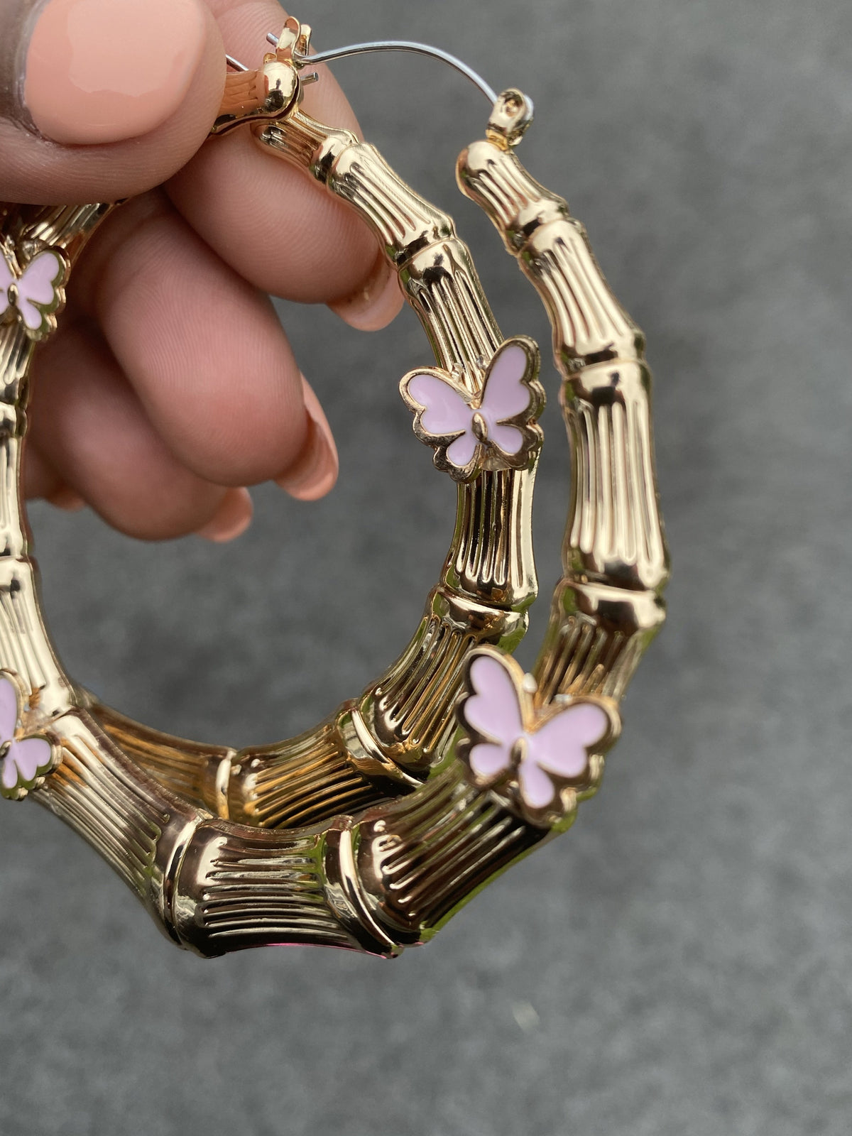 SuperFlyy Butterfly Bamboo Statement Earrings