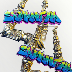 Custom Graffiti Retro Nameplate Bamboo Hoop Earrings