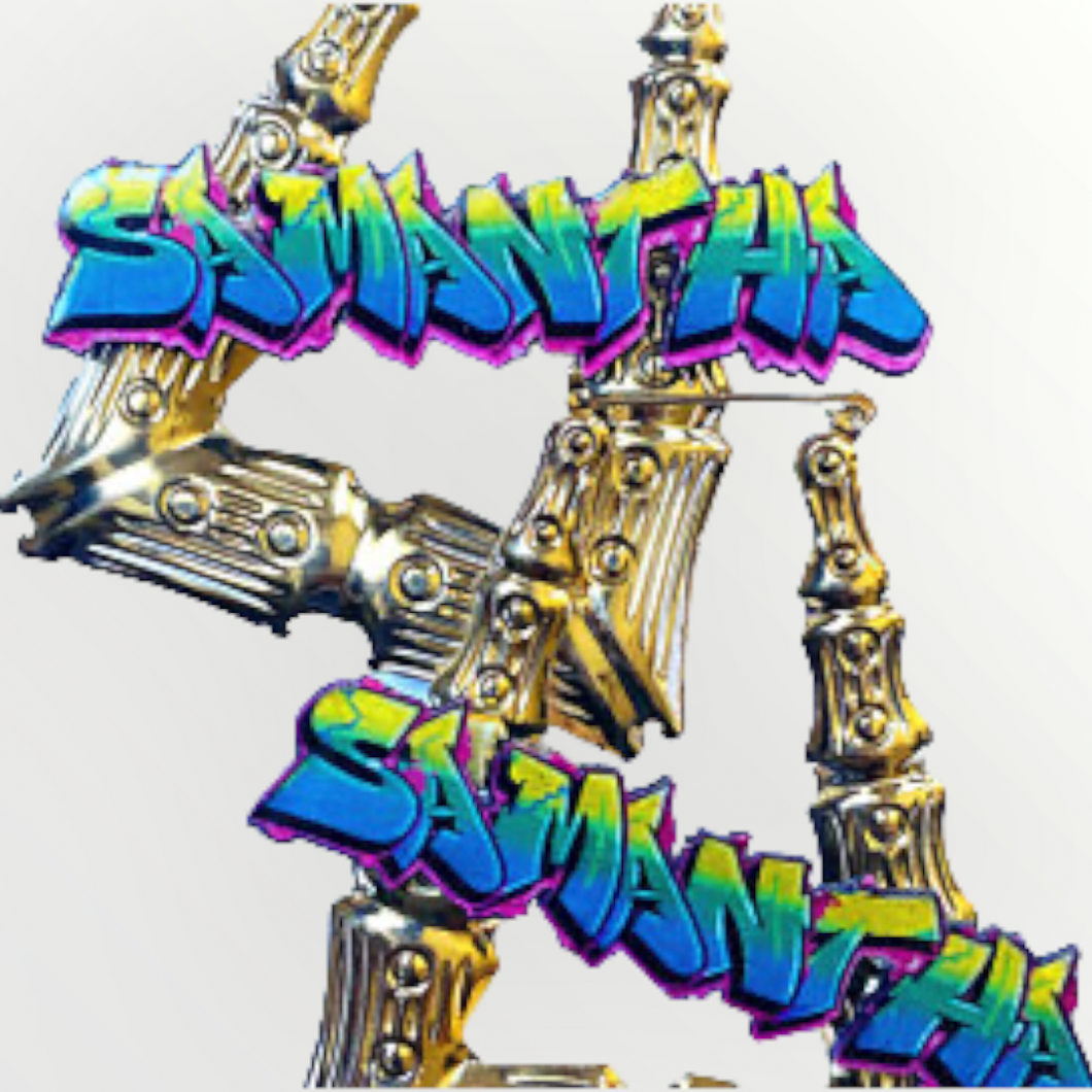 Custom Graffiti Retro Nameplate Bamboo Hoop Earrings
