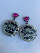 Load image into Gallery viewer, Manifest That Shit, Affirmation,  Resin Earrings

