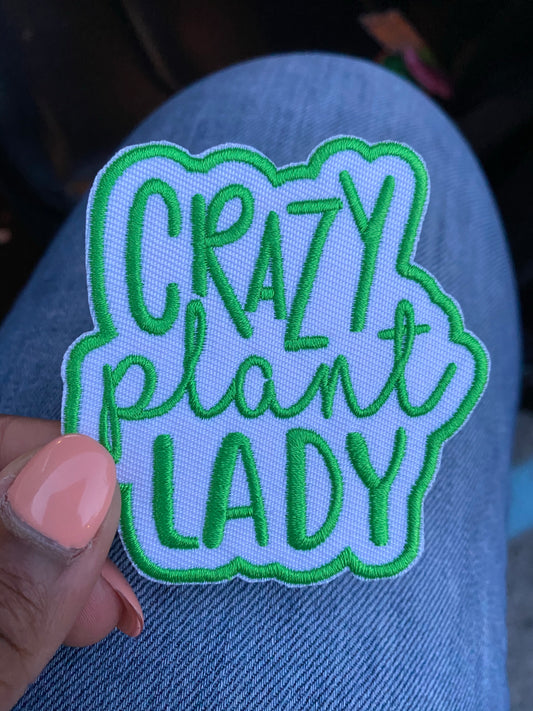 Crazy Plant Lady |Iron On Patch|Sew On Patch