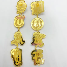 Load image into Gallery viewer, STAY WOKE Statement Earrings
